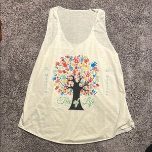Tree of Life Women's Tank Top St.Maarten St.Martin Carib NWOT